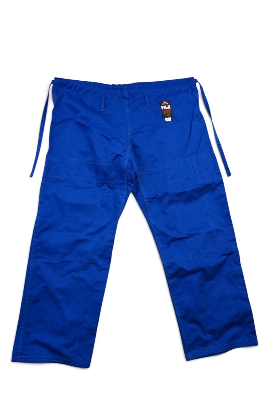 Fuji Kimono Pants Mens Medium Blue Martial Arts Gi Drawstring Cotton Blend A2